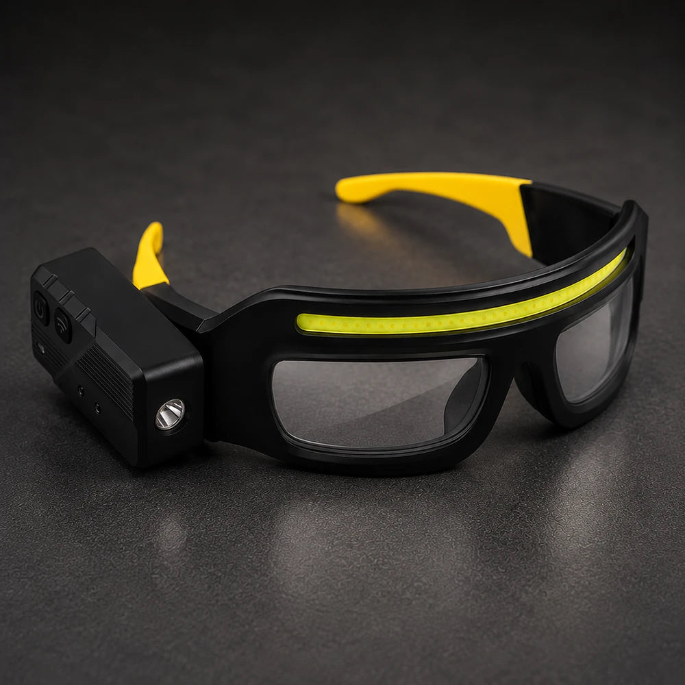 Hands-Free LED Headlamp Glasses with Motion Sensor | Rugged Hand™