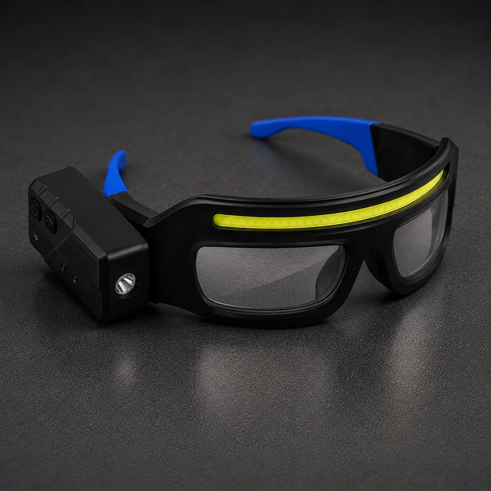Hands-Free LED Headlamp Glasses with Motion Sensor | Rugged Hand™