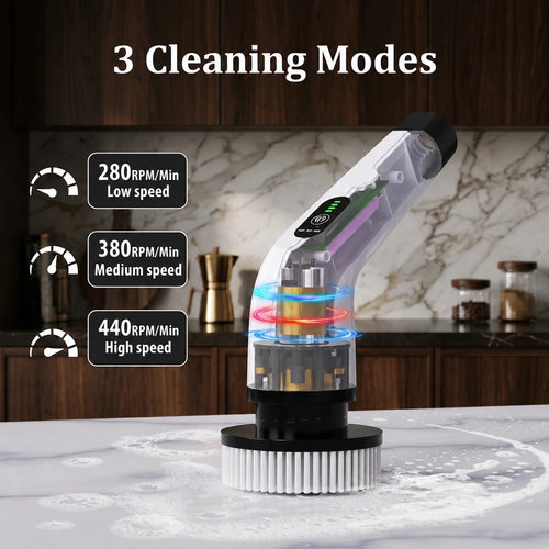 Multipurpose Cordless Cleaning Brush for Every Surface