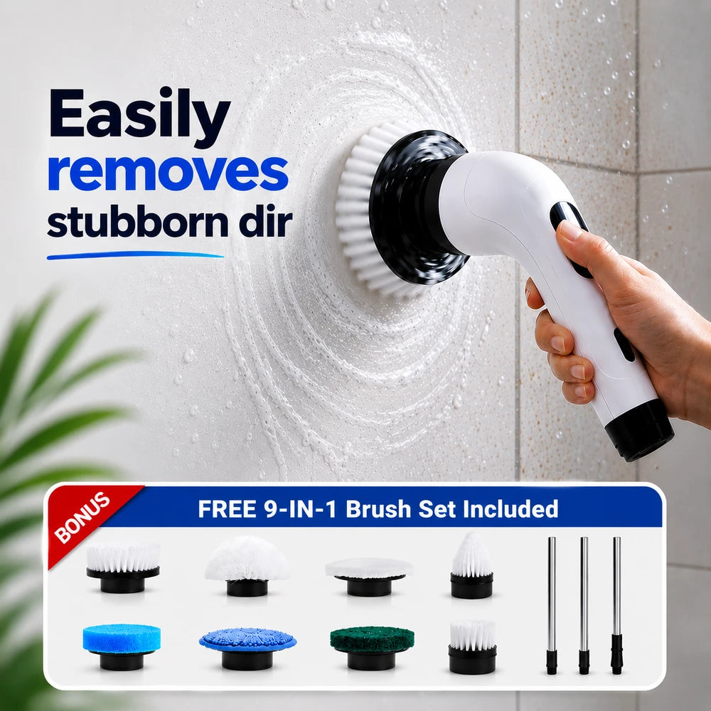 Multipurpose Cordless Cleaning Brush for Every Surface